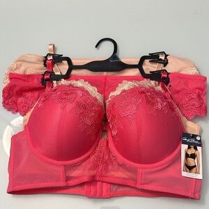 NWT Marilyn Monroe Long Line Bra and Thong Set